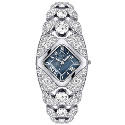 Women’s Diamond Inlaid Quartz Watch | Light Luxury | Waterproof | Gift