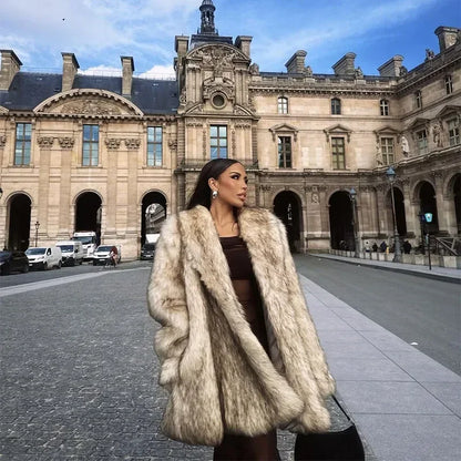 Women’s Faux Fur Puffer Jacket Outerwear | Luxury | Oversized