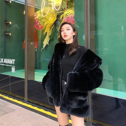 Women’s Faux Fur Outerwear | Street | Y2K Puffer Jacket
