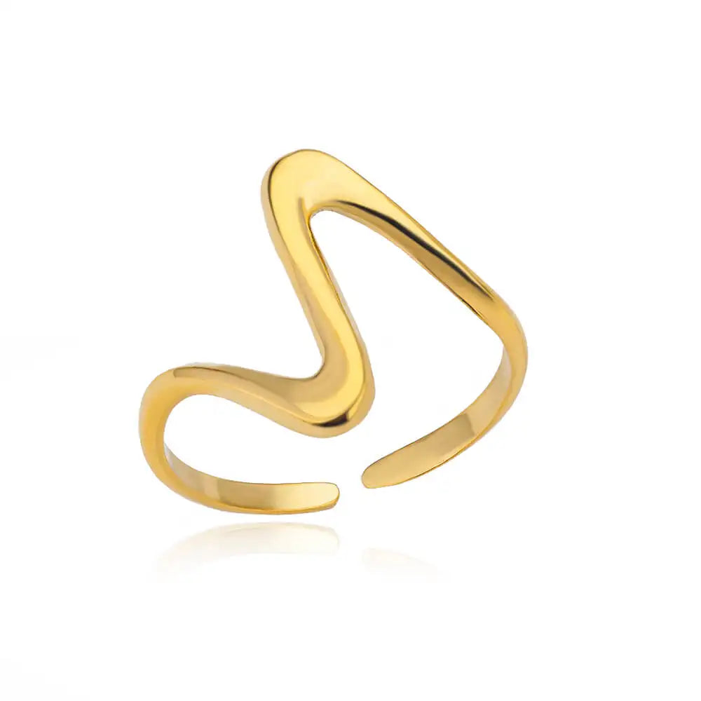 Women’s Jewelry 316L Stainless Steel Ring | Luxury | Gold Tone | Unisex