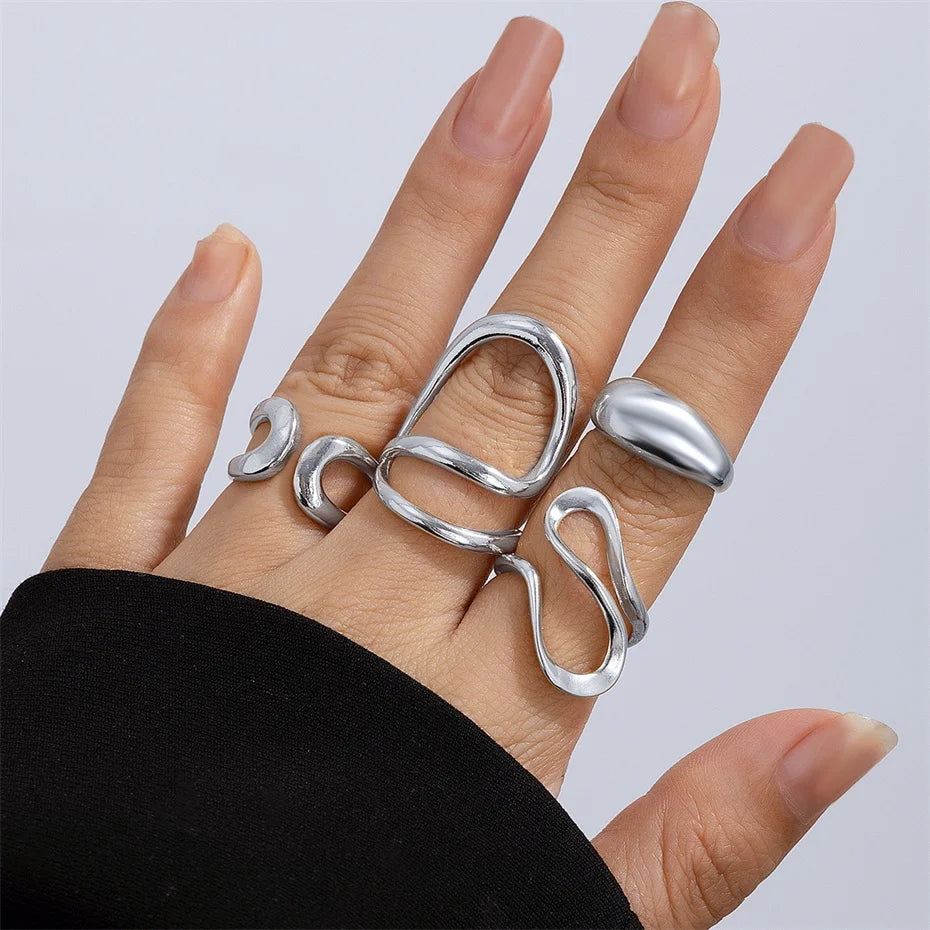 Women’s Jewelry C Shape Open Ring | Vintage | Geometric | Knuckle