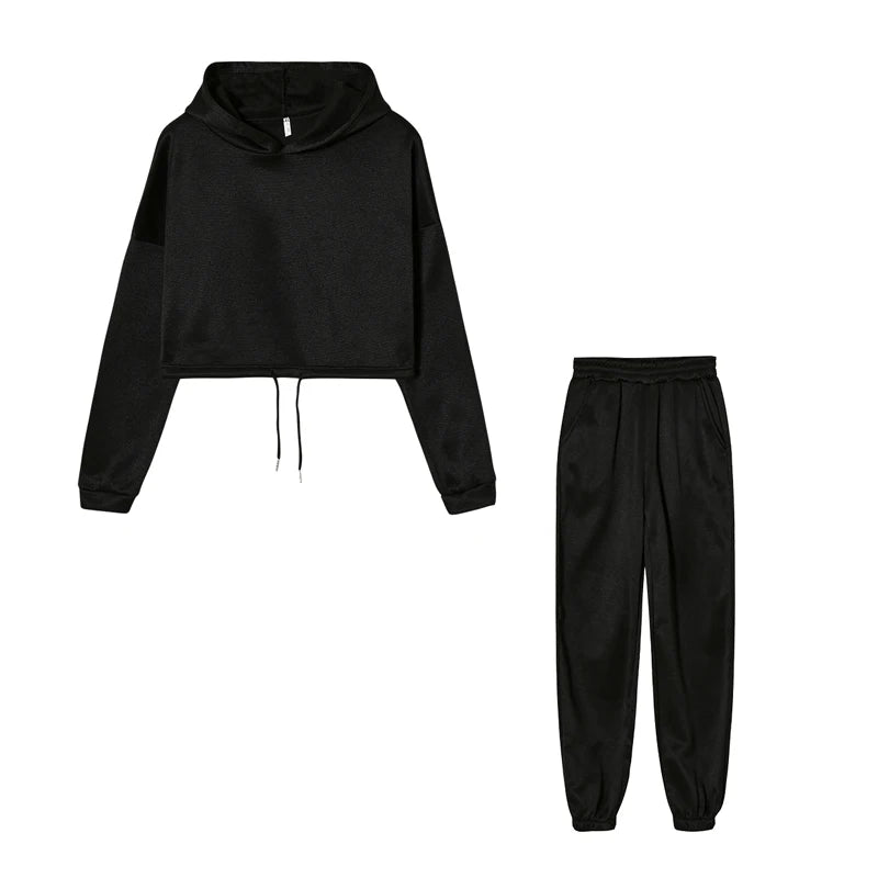 Women’s Long Sleeve Casual Tracksuit Set – Two-Piece Sporty Fashion Outfit
