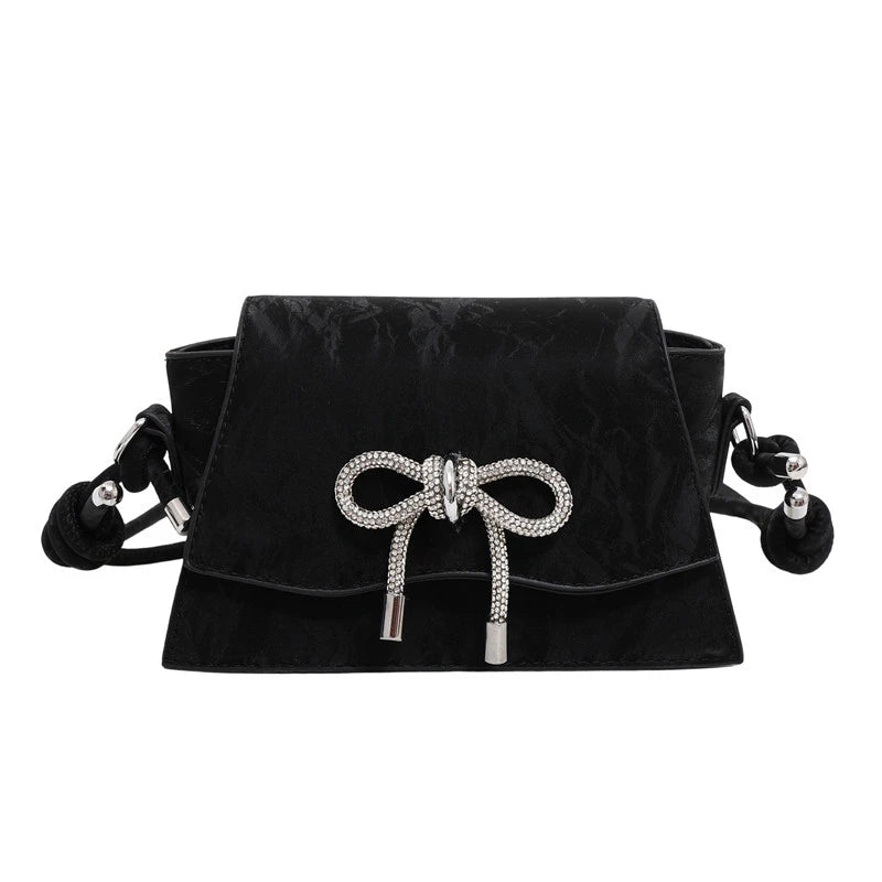 Women’s Crossbody Bag | Bow Accent | PU Leather | Fashion