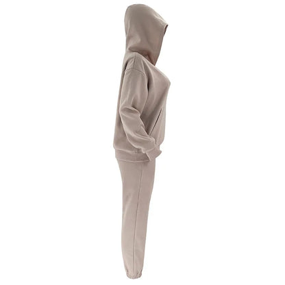 Women’s Autumn Winter Fleece Tracksuit Set – 2 Piece Casual Outfit