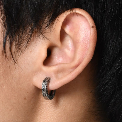 Men’s Stainless Steel Small Hoop Earrings – Anti-Allergy Punk Rock Huggies Jewelry