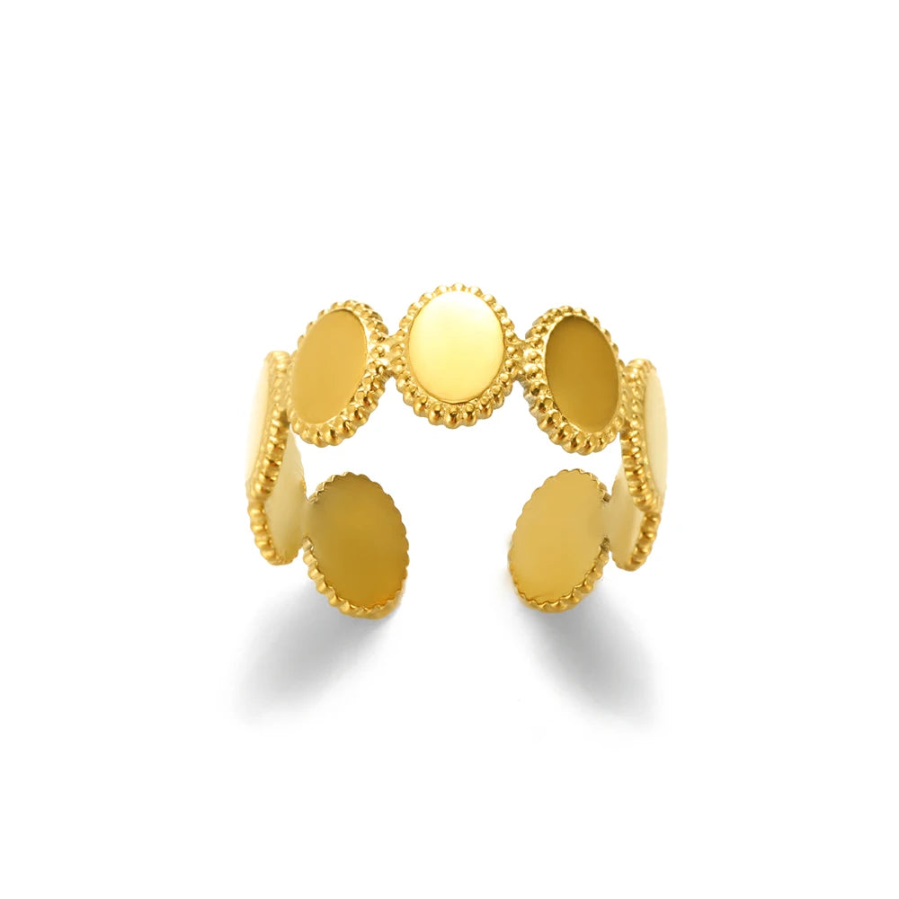 Women’s Jewelry White Opal Ring | Elegant | Gold Tone | Wedding