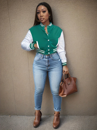 Women’s Outerwear | Casual Jacket | Colorblock
