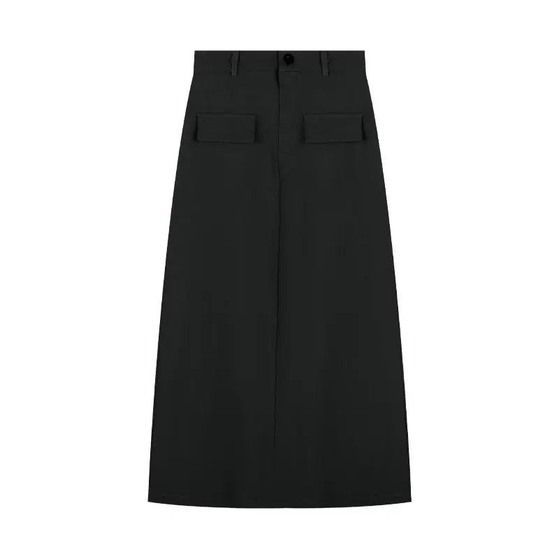 Women’s Retro High Waist Pencil Skirt Bottom – Slim Straight Long Skirt Autumn Style