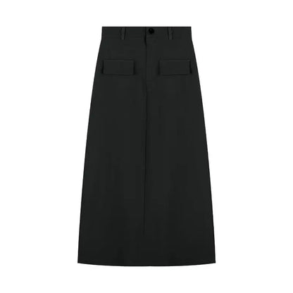 Women’s Retro High Waist Pencil Skirt Bottom – Slim Straight Long Skirt Autumn Style