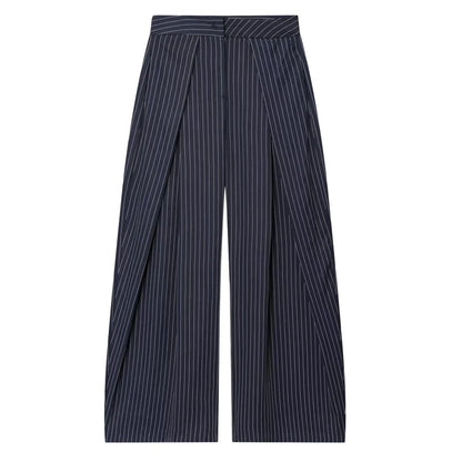 Women’s Wide Leg Pants Bottoms | Baggy | Pleated | Striped Elegant