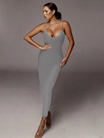 Women’s Leopard Maxi Dress – Sexy Summer Party & Evening Streetwear
