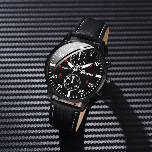 Men’s Luxury Business Watch – Leather Strap Wristwatch, Elegant Casual Clock Gift