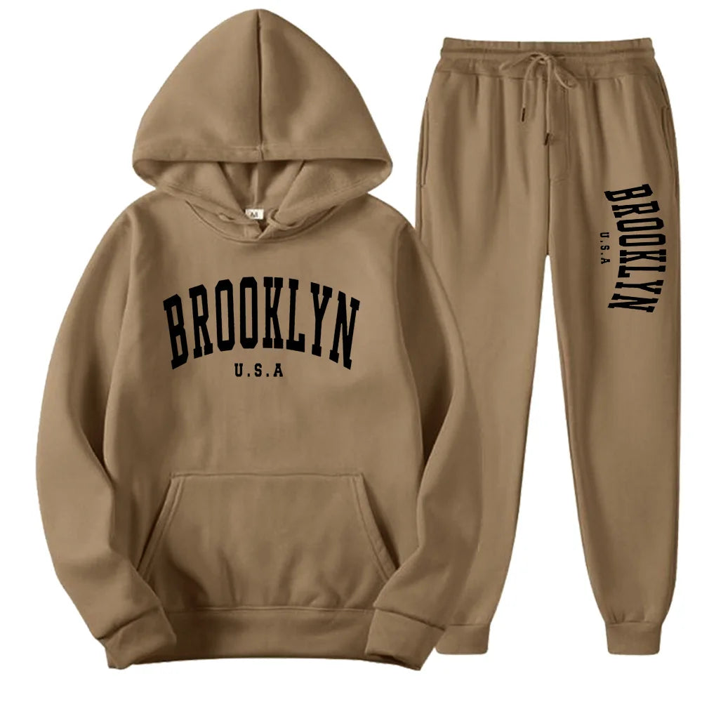 Men’s & Women’s Hoodie Casual Set – Autumn Winter