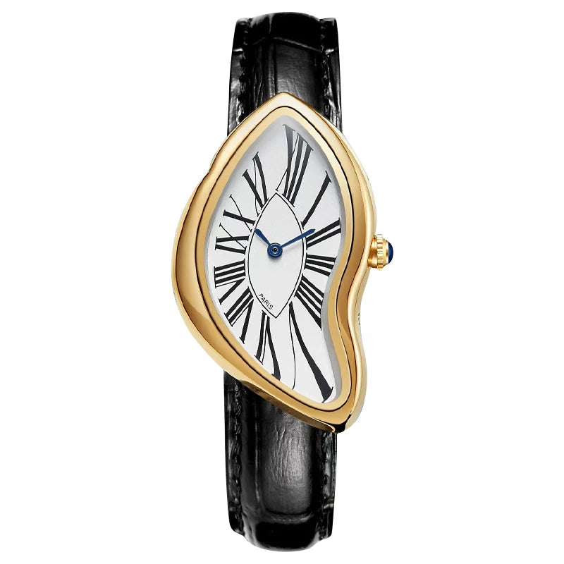 Women’s Irregular Case Quartz Watch | Y2K | Melt Twist | Unisex