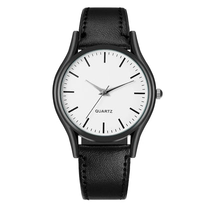 Men’s Luxury Business Watch – Leather Strap Wristwatch, Elegant Casual Clock Gift