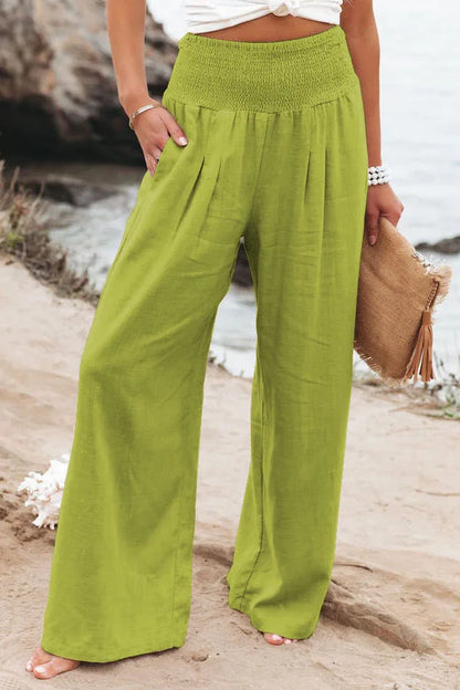 Women’s Casual Drawstring Bottom – Distressed Mid Waist Pants, Relaxed Everyday Street Style