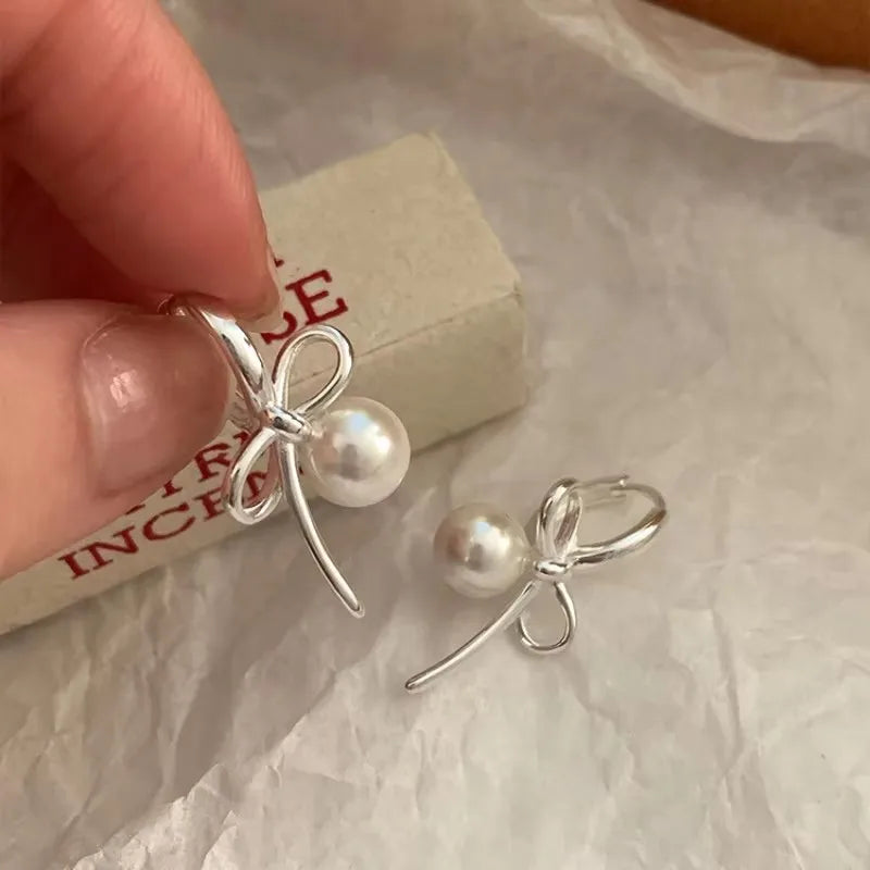 Women’s Jewelry Bow Knot Earrings Clip | Sweet | Ballet Style | Ribbon