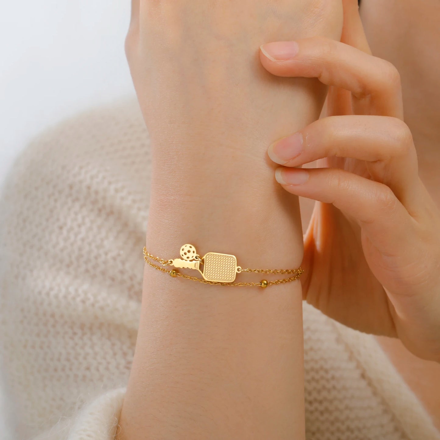 Women’s Trendy Charm Bracelet – Stainless Steel Fashion Jewelry Gift