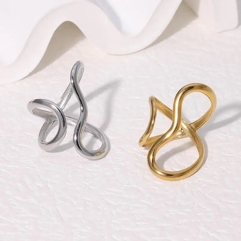 Women’s Jewelry Waterproof Open Ring | 18K Gold Plated | PVD | Trendy