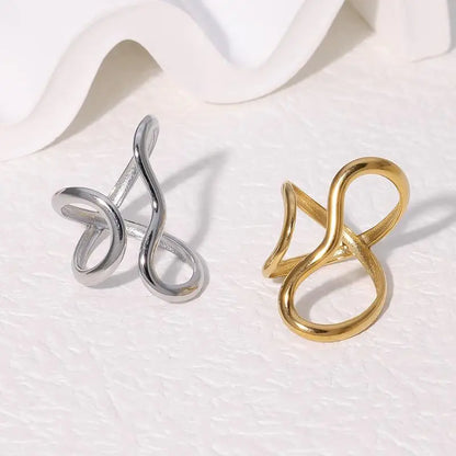 Women’s Jewelry Waterproof Open Ring | 18K Gold Plated | PVD | Trendy