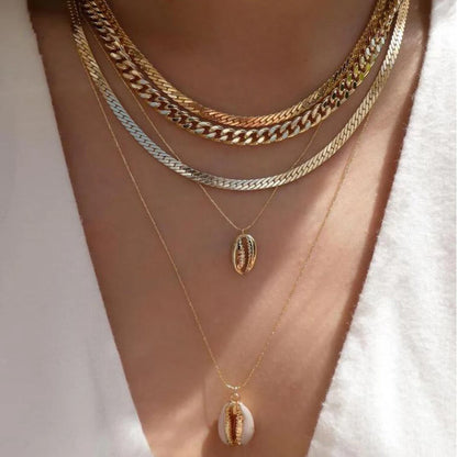 Women’s Jewelry Boho Layered Crystal Pendant Necklace | Vintage | Gold Tone | Trendy