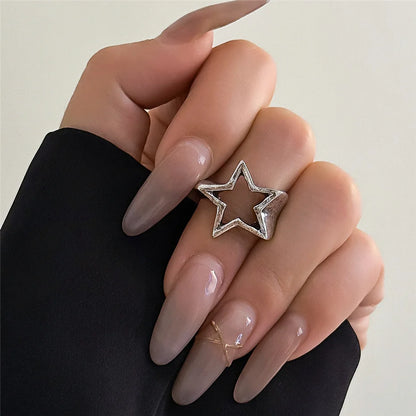 Women’s Jewelry Hollow Star Open Ring | Punk | Goth | Adjustable