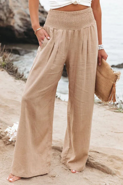 Women’s Casual Drawstring Bottom – Distressed Mid Waist Pants, Relaxed Everyday Street Style