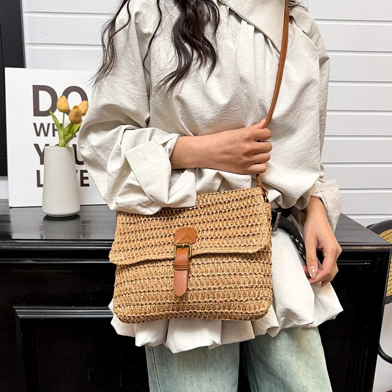 Women’s Crossbody Bag | Straw Woven | Vacation | Casual Shoulder