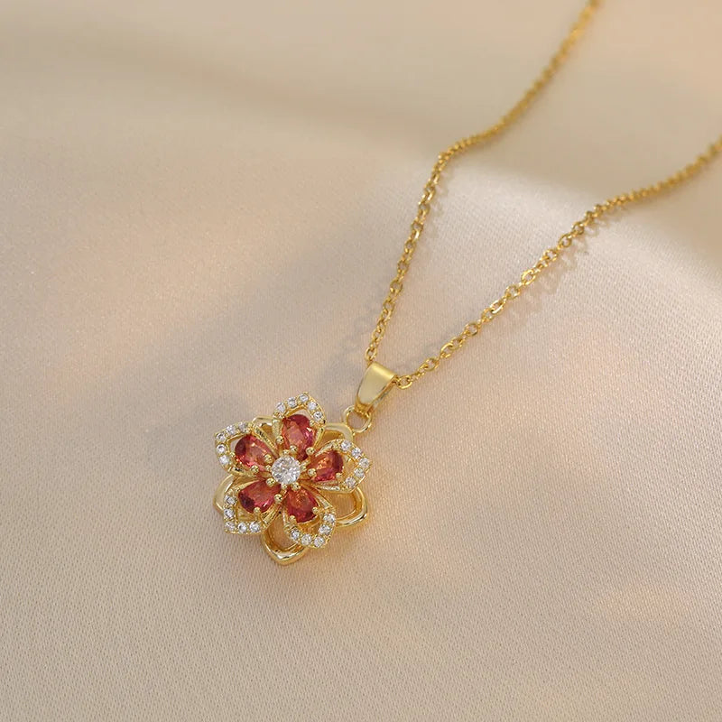 Women’s Necklace | Jewelry | Flower Zircon