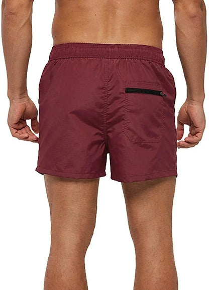 Men’s Quick-Dry Swim Shorts – Elastic Waist Surf & Beach Board Swimwear