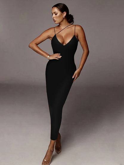 Women’s Leopard Maxi Dress – Sexy Summer Party & Evening Streetwear