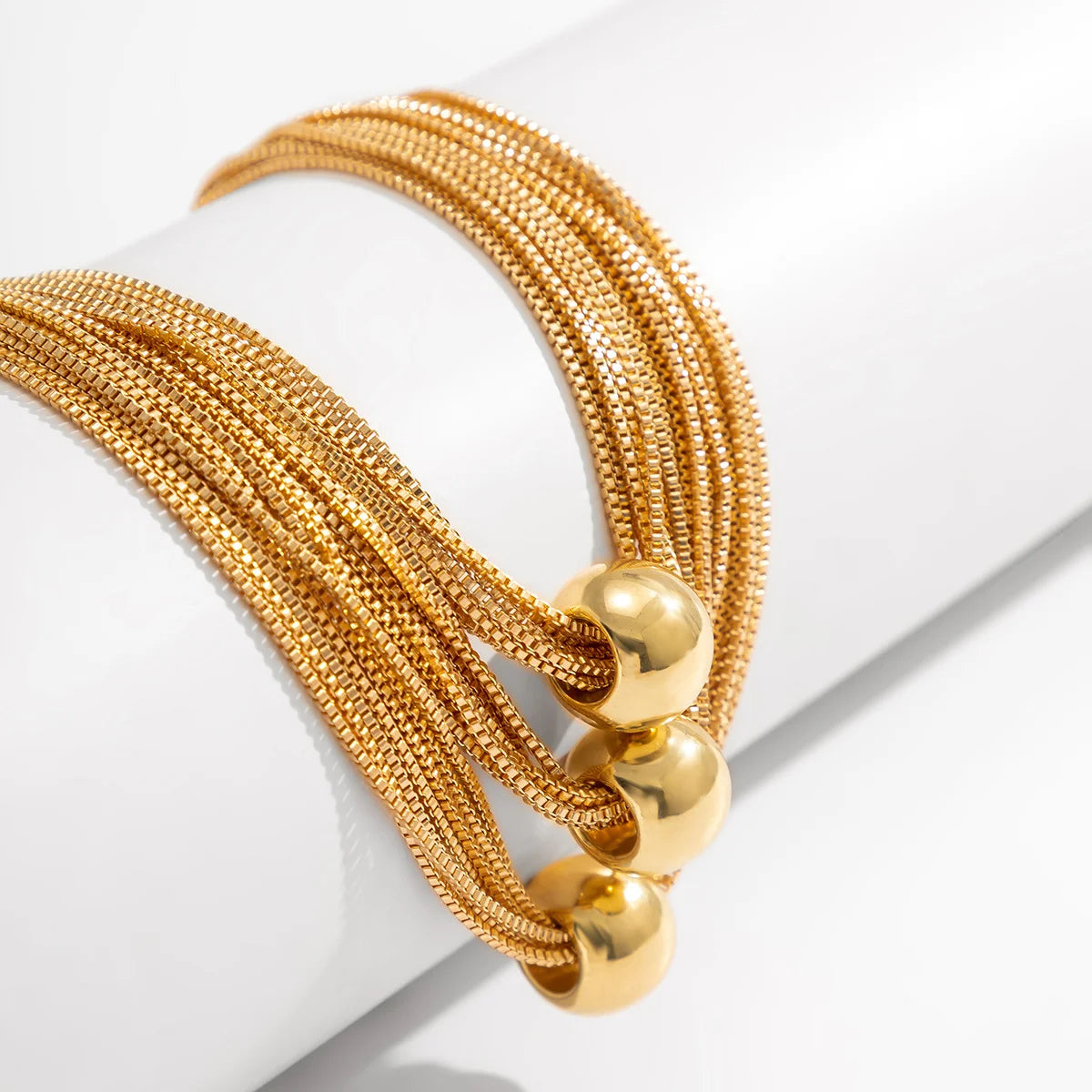 Women’s Jewelry Chunky Big Ball Choker Necklace | Vintage | Gold Tone | Statement