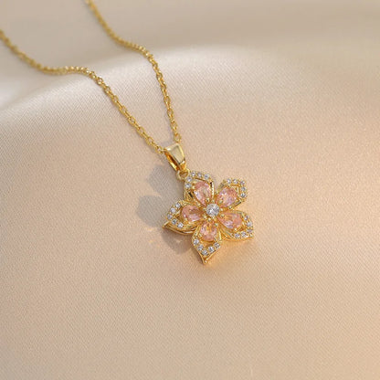 Women’s Necklace | Jewelry | Flower Zircon