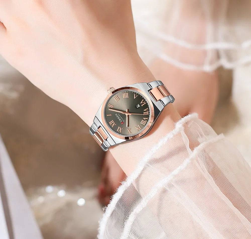 Women’s Waterproof Analog Watch | Stainless Steel | Date
