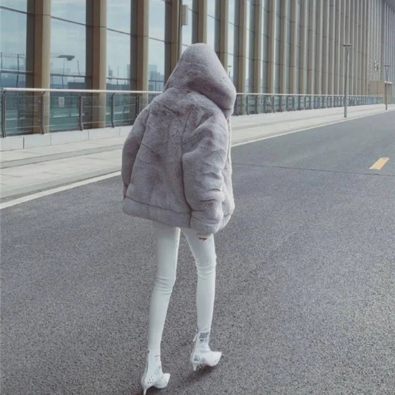 Women’s Faux Fur Outerwear | Street | Y2K Puffer Jacket