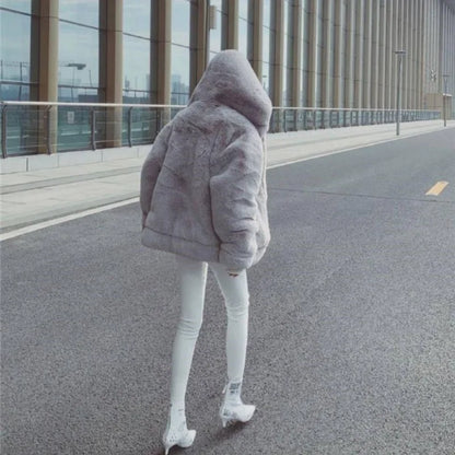 Women’s Faux Fur Outerwear | Street | Y2K Puffer Jacket