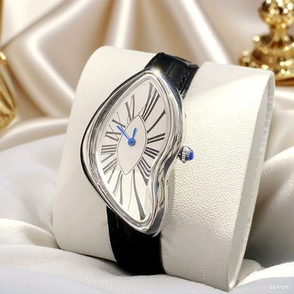 Women’s Irregular Case Quartz Watch | Y2K | Melt Twist | Unisex
