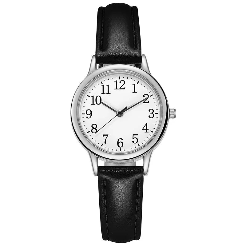 Women’s Retro Small Dial Watch – Thin Leather Strap Classic Wristwatch