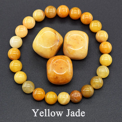 Women’s Natural Moss Agate Bead Bracelet – Healing Energy Stone Jewelry