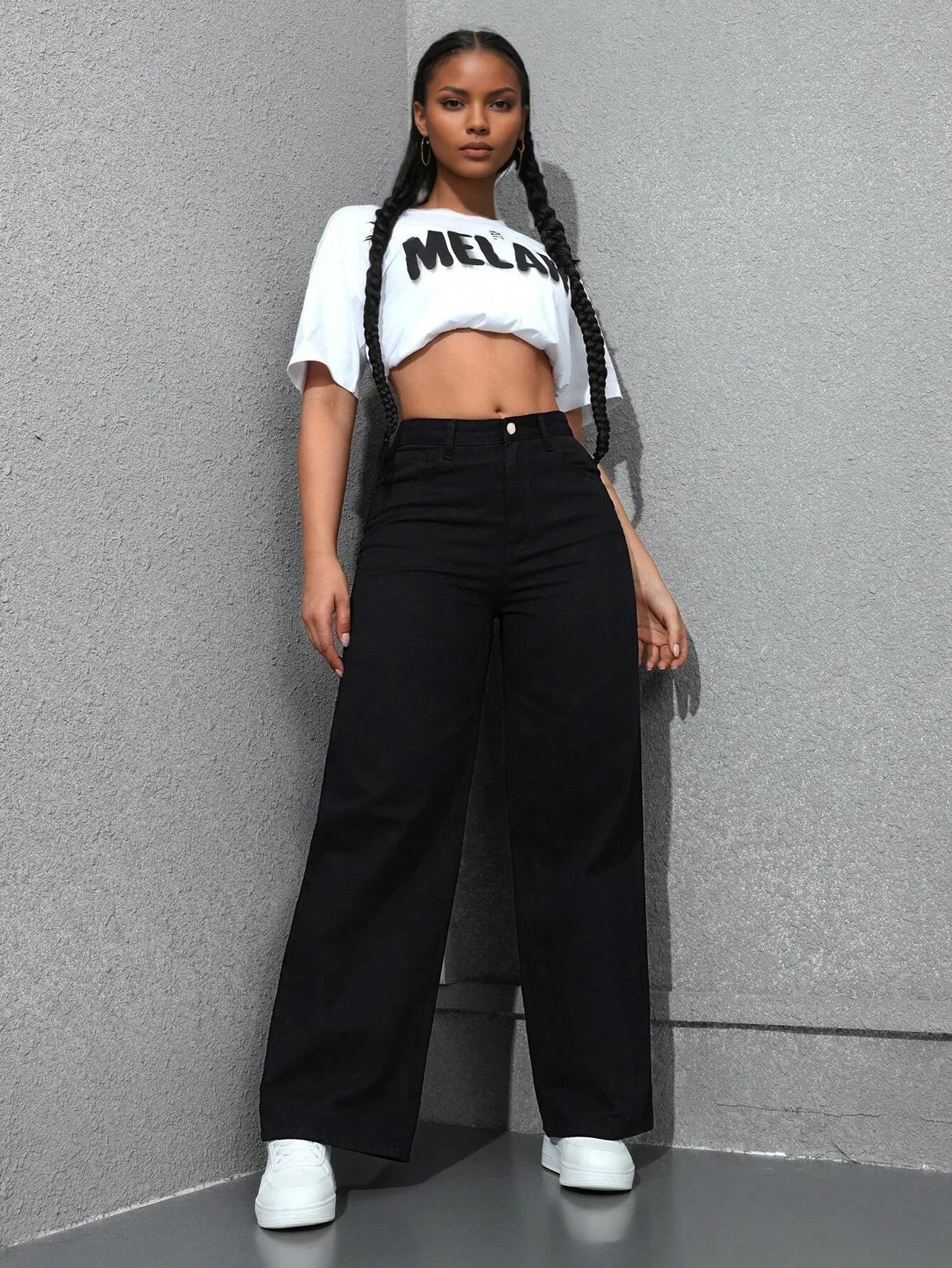 Women’s High-Waist Denim Pants – Vintage Wide-Leg Streetwear Jeans Bottom
