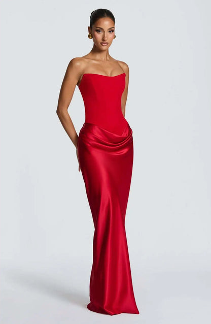 Women’s Maxi Dress | Strapless | Satin | Elegant
