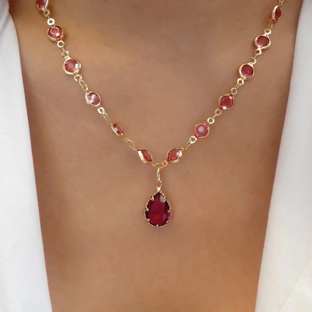 Women’s Jewelry Choker | Rainbow Crystal | Zircon Necklace