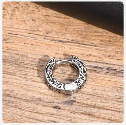 Men’s Stainless Steel Small Hoop Earrings – Anti-Allergy Punk Rock Huggies Jewelry