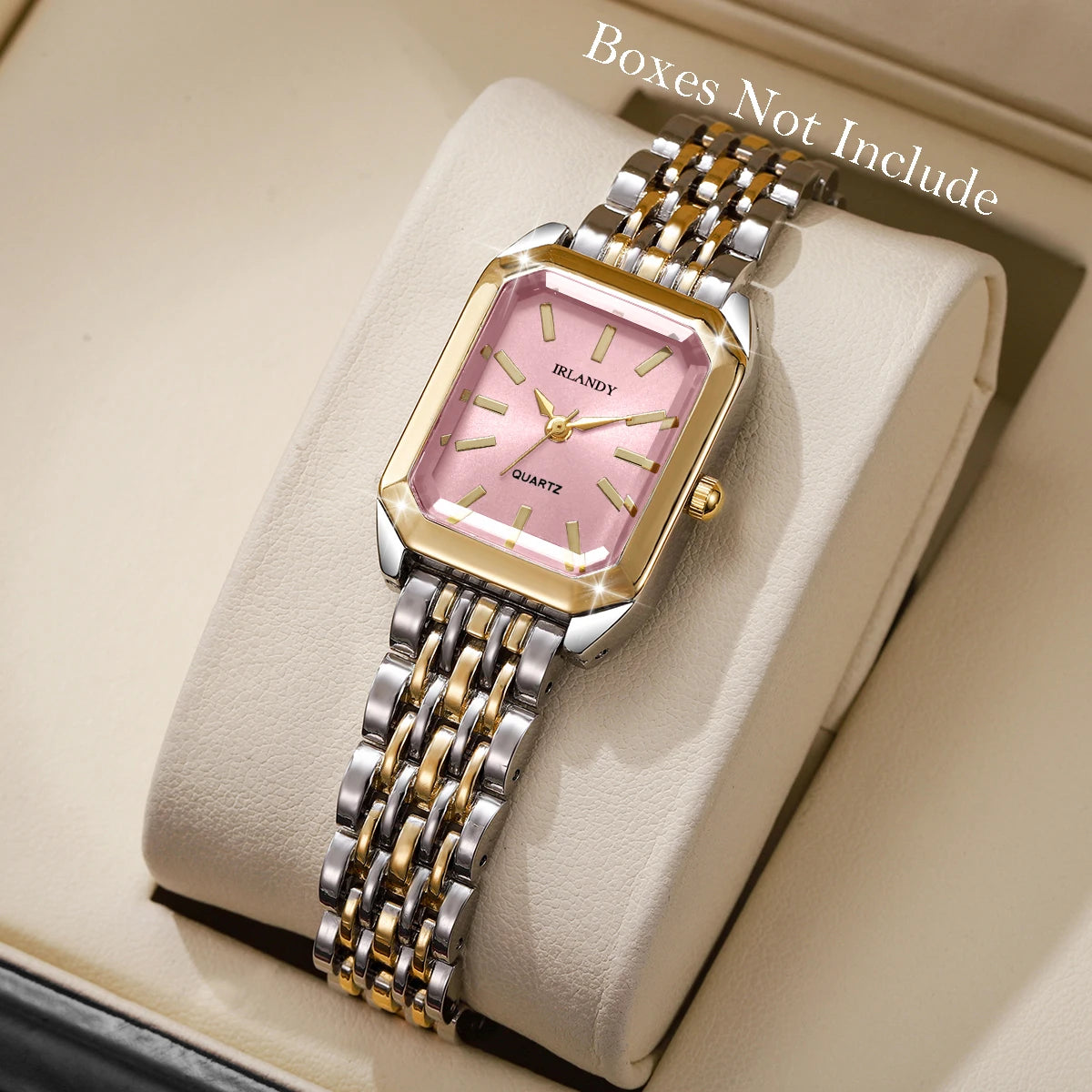 Women’s Rectangle Dial Quartz Watch | Minimal | Steel Strap | Gift