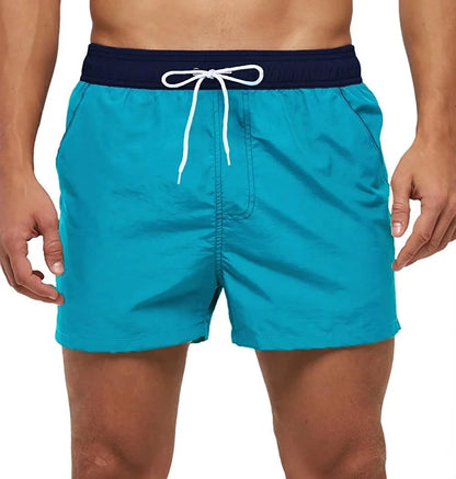 Men’s Quick-Dry Swim Shorts – Elastic Waist Surf & Beach Board Swimwear
