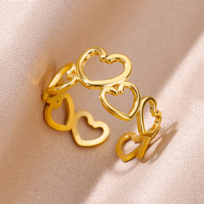Women’s Jewelry Wide Open Ring | Statement | Gold Tone | Unisex
