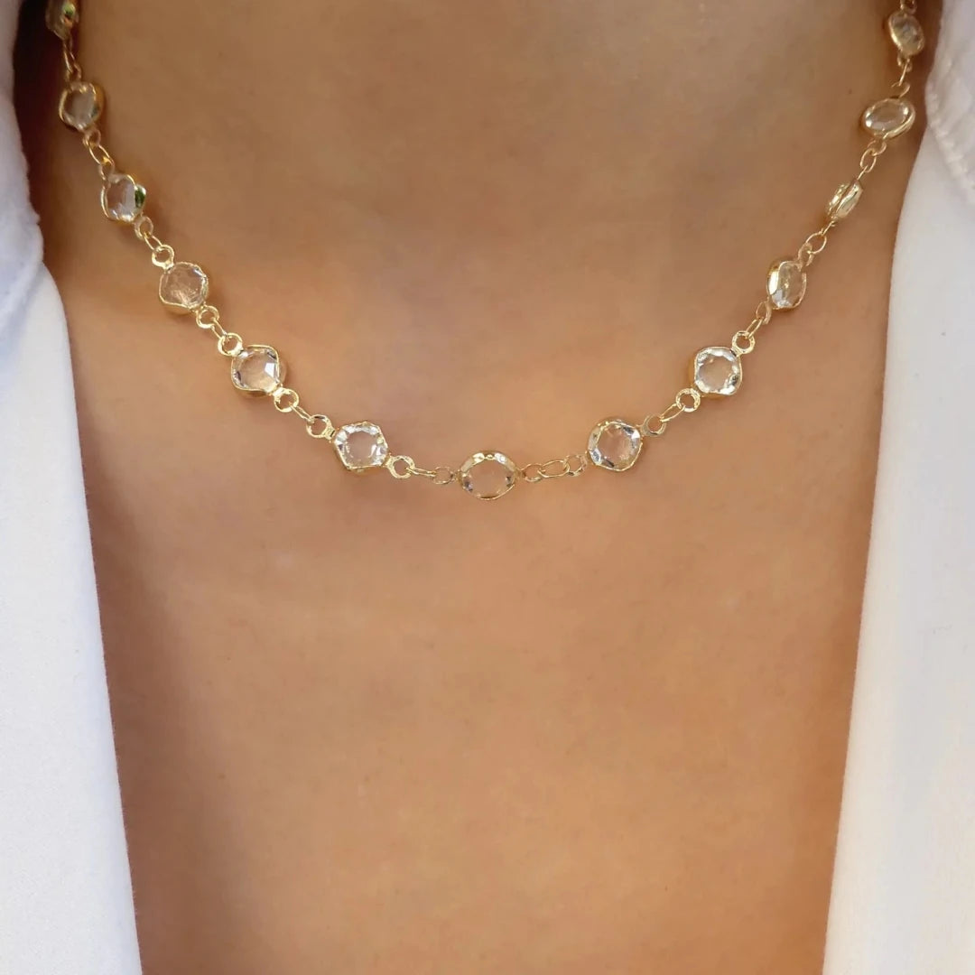 Women’s Jewelry Choker | Rainbow Crystal | Zircon Necklace