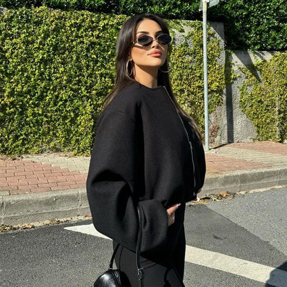 Women’s Cropped Bomber Jacket Outerwear