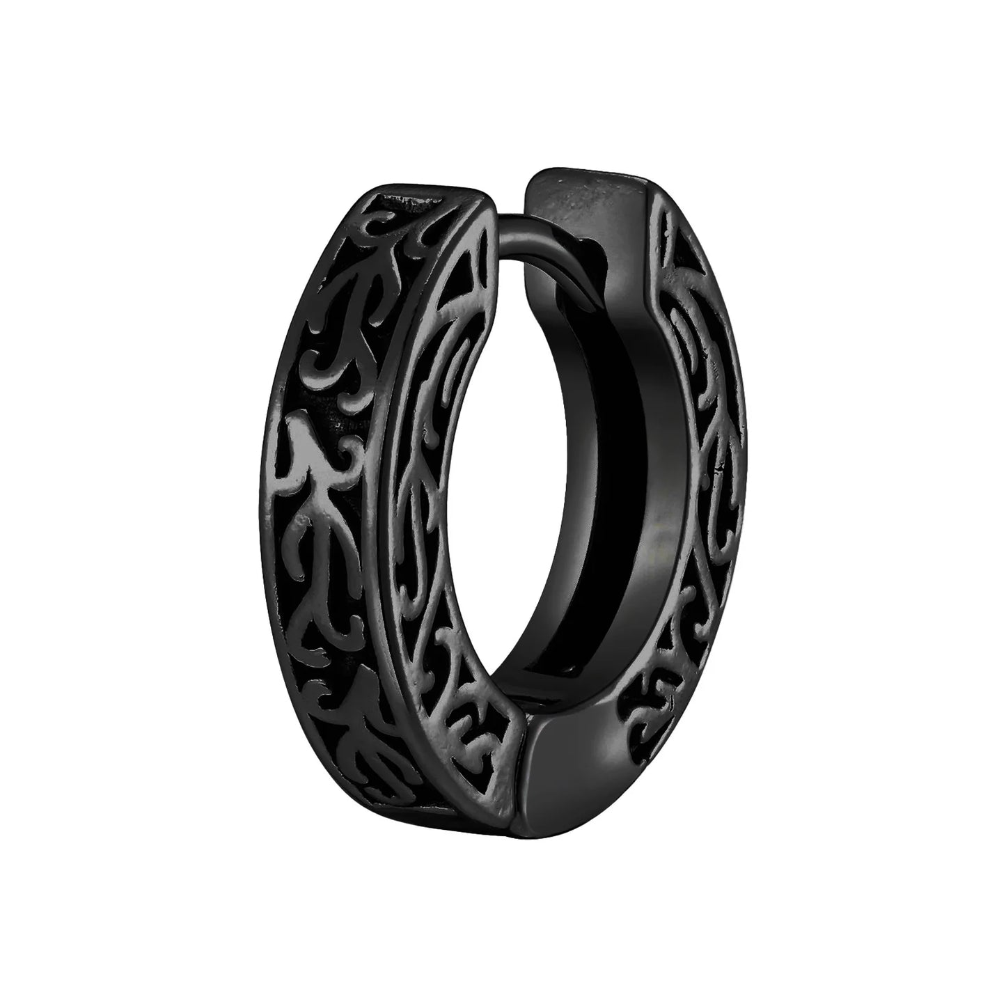 Men’s Stainless Steel Small Hoop Earrings – Anti-Allergy Punk Rock Huggies Jewelry