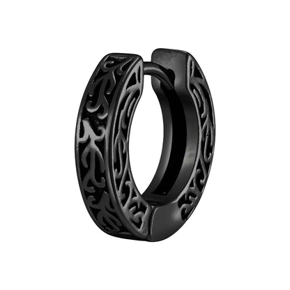 Men’s Stainless Steel Small Hoop Earrings – Anti-Allergy Punk Rock Huggies Jewelry